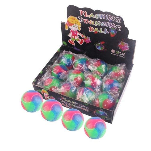 Great Pet Toy Rubber Chew Dog Toy - Bite Resistant, Molar Puzzle, Luminous Colorful Ball (6W2)(7W2)