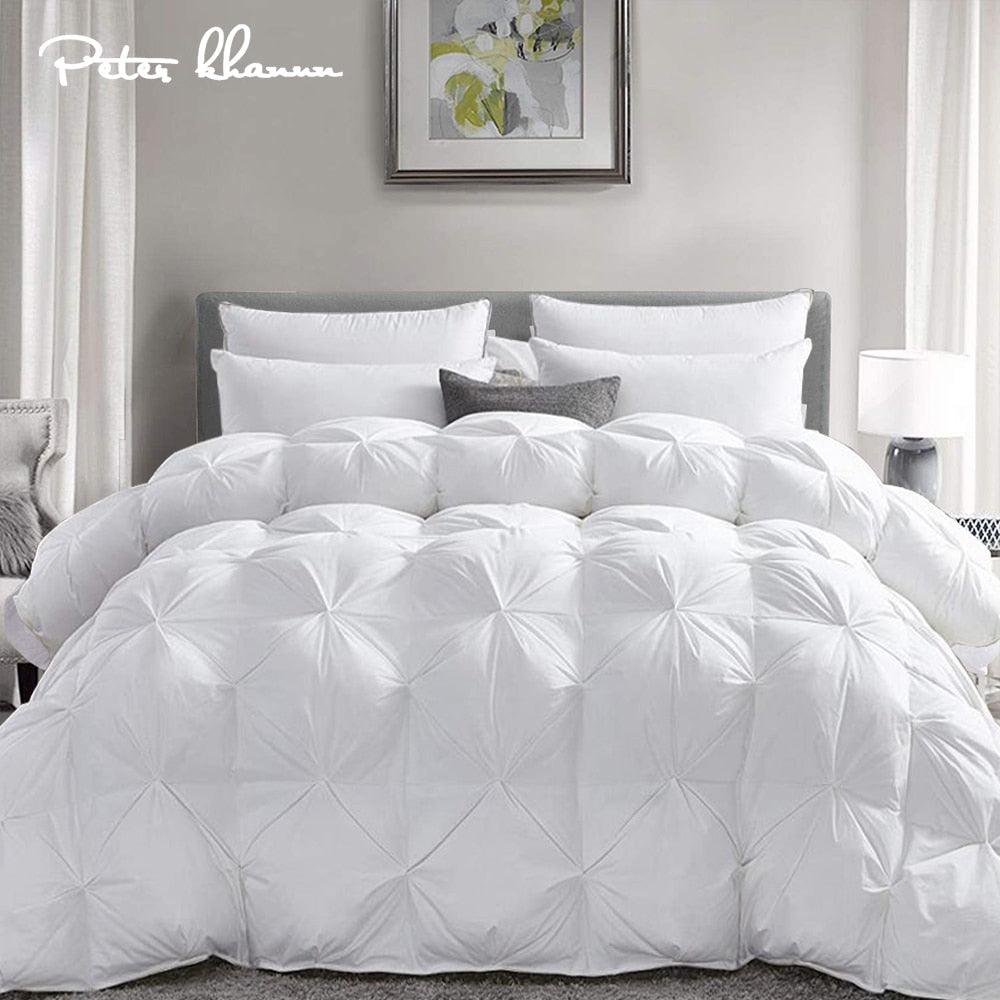 100% White Goose Down Filler 3D Bread Duvet/Quilt/Comforter Bedding Winter Luxury Blankets (7BM)(1U63)