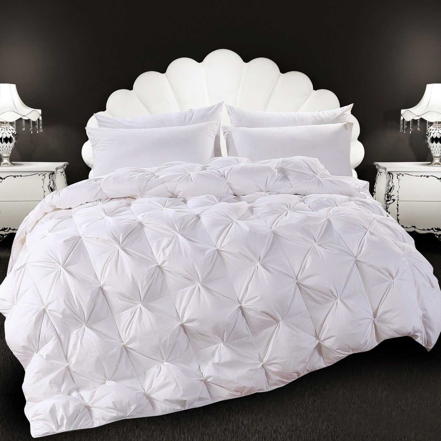 100% White Goose Down Filler 3D Bread Duvet/Quilt/Comforter Bedding Winter Luxury Blankets (7BM)(1U63)