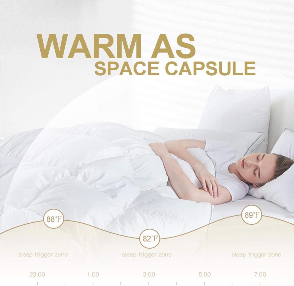 Goose Down Filler Winter Quilt/Comforter/Duvet/Blanket 100% Cotton Shell Twin Full Queen King Top Quality (7BM)(1U63)