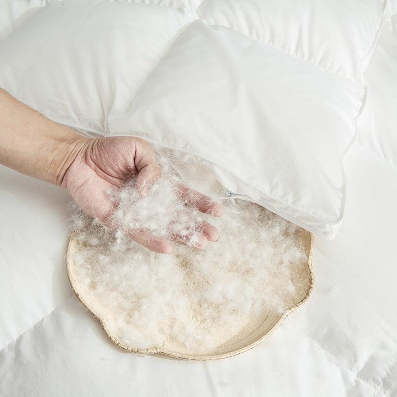 Goose Down Quilt Duvet Comforter Quilted Quilt King Queen Full Size Comforter Winter Thick Blanket (7BM)(1U63)