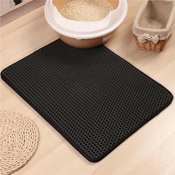 Pets Cats Litter Mat Bed - House Floor Portable Double Layer Bed - Waterproof Home Mat Cat Products (9W3)(F75)