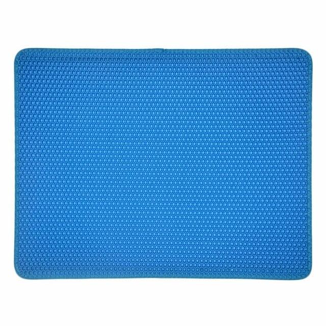 Pets Cats Litter Mat Bed - House Floor Portable Double Layer Bed - Waterproof Home Mat Cat Products (9W3)(F75)