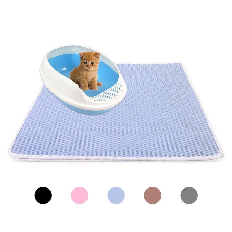 Pets Cats Litter Mat Bed - House Floor Portable Double Layer Bed - Waterproof Home Mat Cat Products (9W3)(F75)