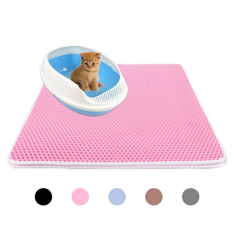 Pets Cats Litter Mat Bed - House Floor Portable Double Layer Bed - Waterproof Home Mat Cat Products (9W3)(F75)