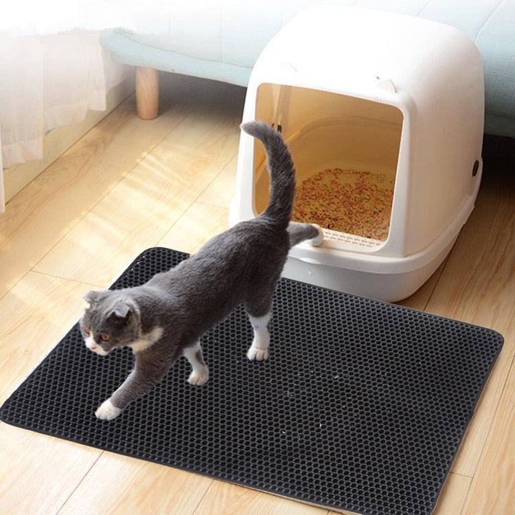 Pets Cats Litter Mat Bed - House Floor Portable Double Layer Bed - Waterproof Home Mat Cat Products (9W3)(F75)