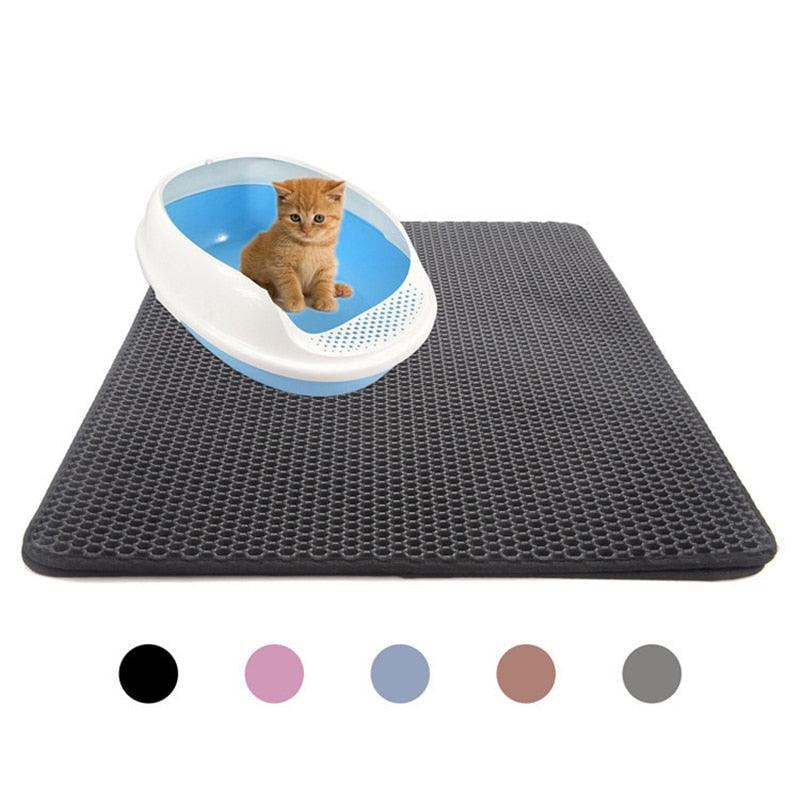 Pets Cats Litter Mat Bed - House Floor Portable Double Layer Bed - Waterproof Home Mat Cat Products (9W3)(F75)