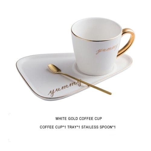 Phnom Penh Coffee Cup And saucer With Spoon Dim Sum Afternoon Tea Tableware (1AK1)