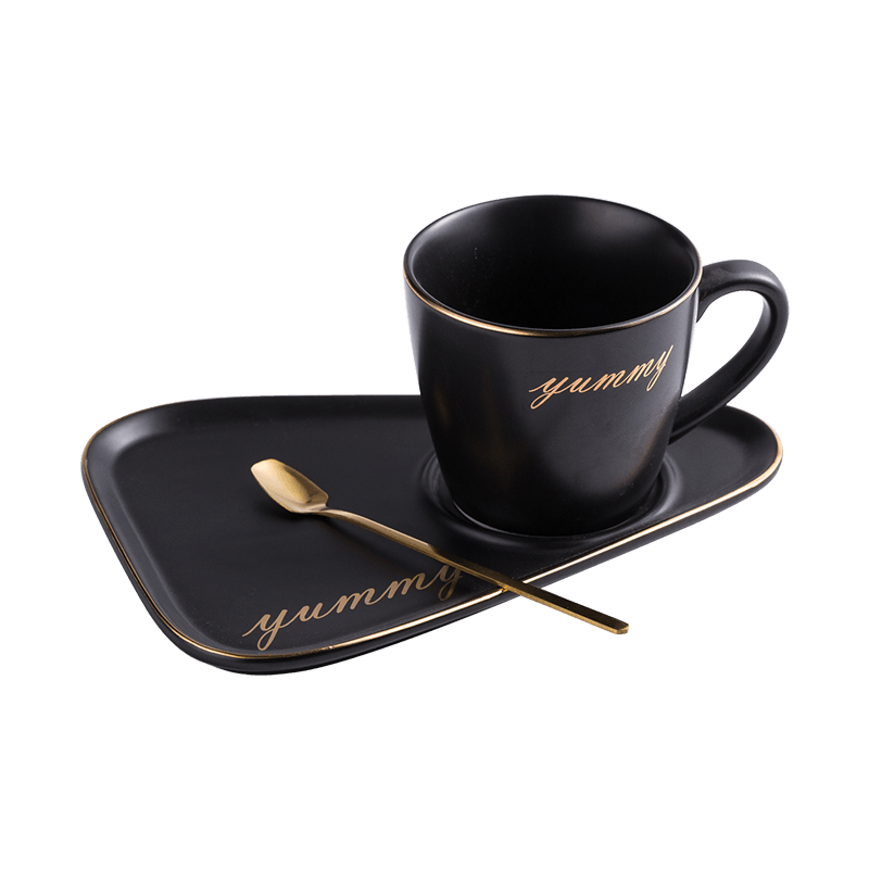 Phnom Penh Coffee Cup And saucer With Spoon Dim Sum Afternoon Tea Tableware (1AK1)
