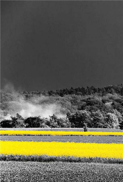 Photograph European Landscape Picture Home Decor Nordic Canvas Painting Wall Art Yellow Style (D62)(AD1)