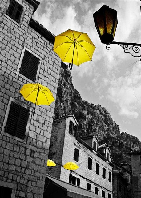 Photograph European Landscape Picture Home Decor Nordic Canvas Painting Wall Art Yellow Style (D62)(AD1)