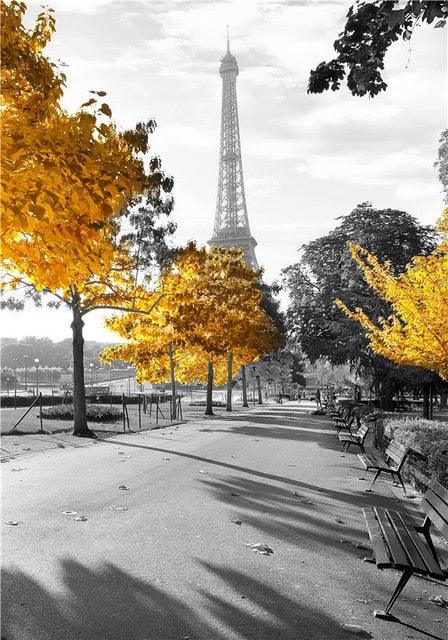 Photograph European Landscape Picture Home Decor Nordic Canvas Painting Wall Art Yellow Style (D62)(AD1)