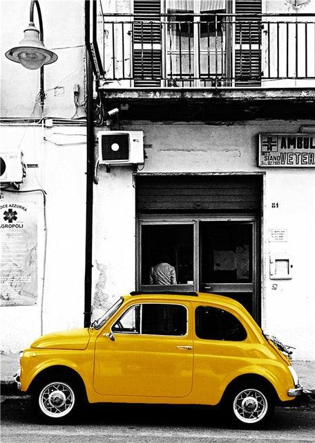 Photograph European Landscape Picture Home Decor Nordic Canvas Painting Wall Art Yellow Style (D62)(AD1)