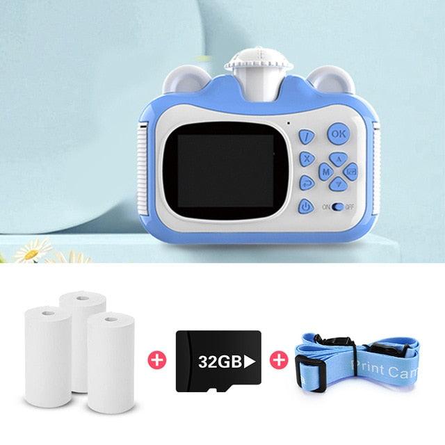 Great Mini Digital Cute Camera for Kids Baby Children's Toys Photo Instant Print Camera Birthday Gift for Girls Boys (MC5)
