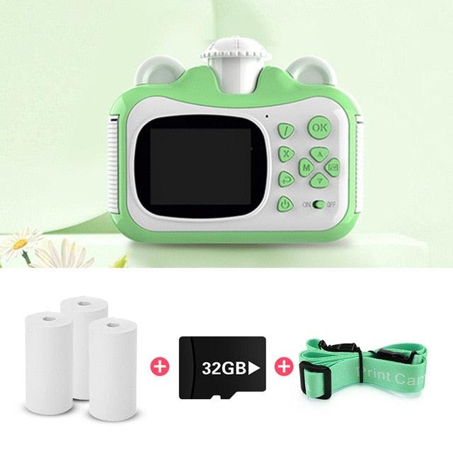 Great Mini Digital Cute Camera for Kids Baby Children's Toys Photo Instant Print Camera Birthday Gift for Girls Boys (MC5)