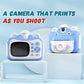 Great Mini Digital Cute Camera for Kids Baby Children's Toys Photo Instant Print Camera Birthday Gift for Girls Boys (MC5)