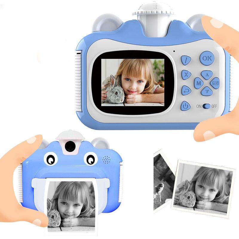 Great Mini Digital Cute Camera for Kids Baby Children's Toys Photo Instant Print Camera Birthday Gift for Girls Boys (MC5)