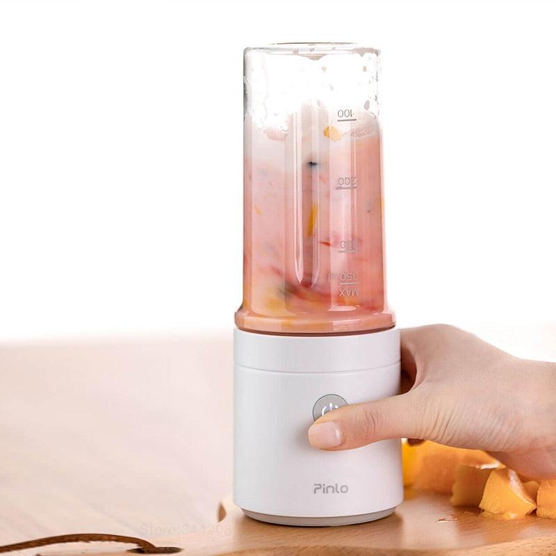 Electric Kitchen Juicer Mixer - Portable food processor charging using quick juicing cut off power (H8)(F59)