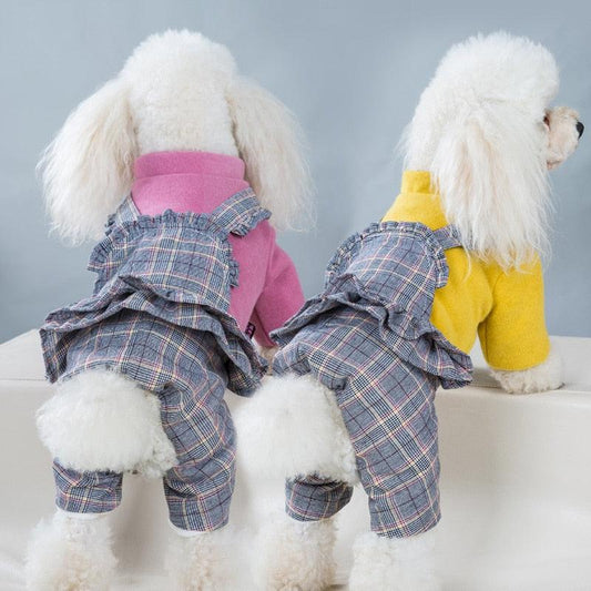 Great Jumpsuit Thicken Winter Dog - Clothes For Small Dogs - Puppy Clothing Chihuahua Jackets Poodle Teddy Costume (W5)(W7)(F69)