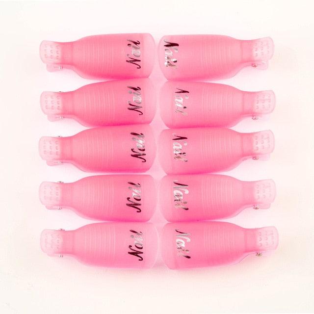 Gel Nail Polish Remover Clips Kit with Reusable Finger and Toenail Acrylic Nail Removal Clips (N3)(N5)(F85)