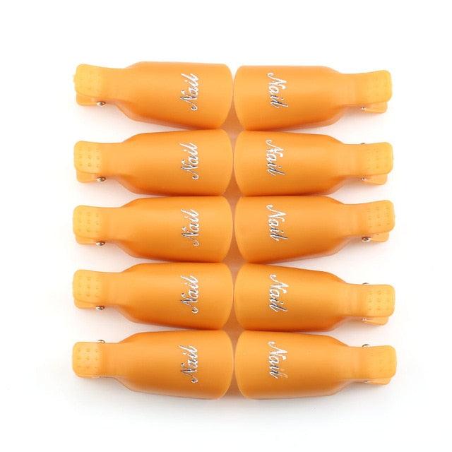 Gel Nail Polish Remover Clips Kit with Reusable Finger and Toenail Acrylic Nail Removal Clips (N3)(N5)(F85)