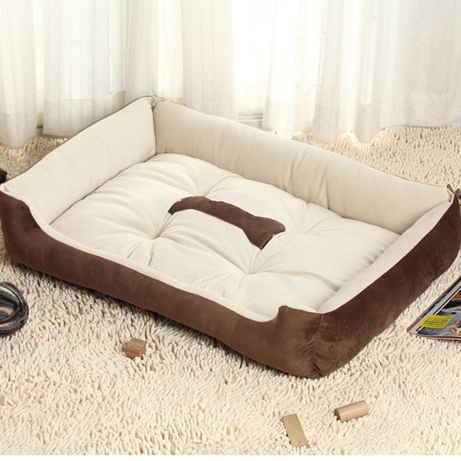 Plus Size Large Dog Bed Mat- Kennel Soft Pet Dog Puppy Warm Bed - House Plush Cozy Nest (D74)(4W3)
