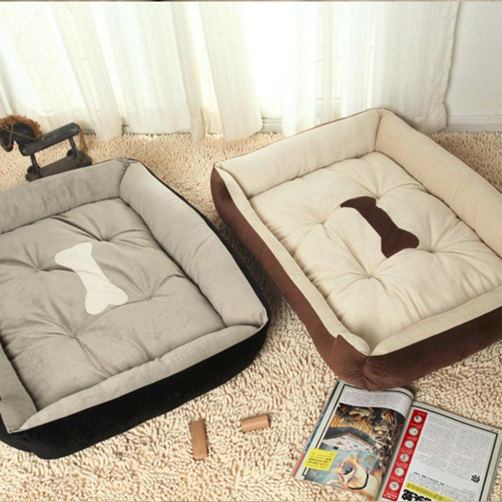 Plus Size Large Dog Bed Mat- Kennel Soft Pet Dog Puppy Warm Bed - House Plush Cozy Nest (D74)(4W3)