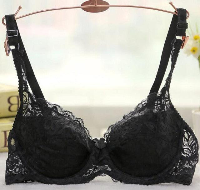 Plus Size Push Up Bra - Sexy Lace Intimate Brassiere - Underwire Bralettes For Women (F6)(6Z2)