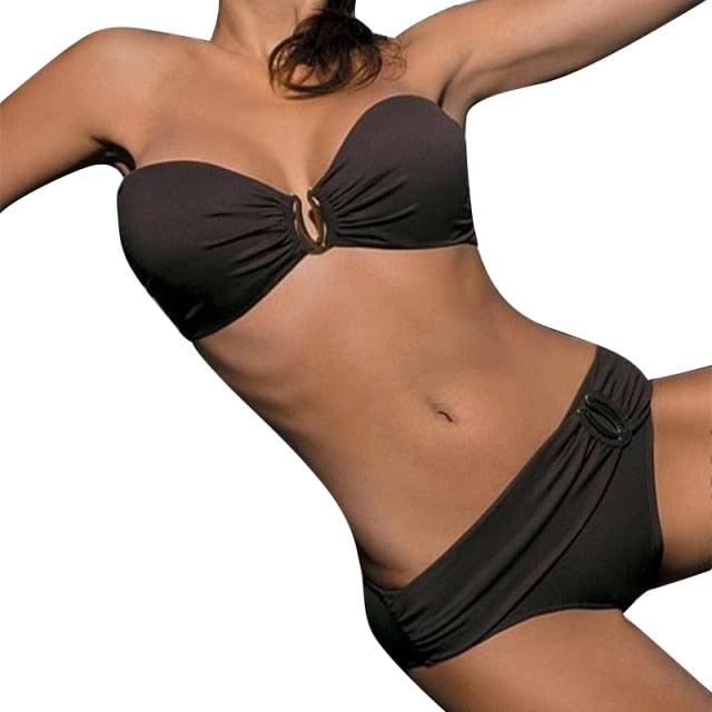 Plus Size Sexy Bikini - Floral Print Bikini Set - Summer Swimsuit Bathing Suit Beachwear -Two Piece - Female Beachwear (4U26)