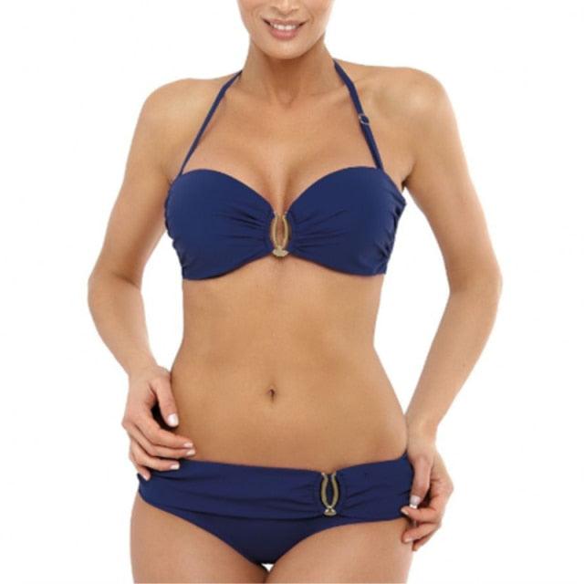 Plus Size Sexy Bikini - Floral Print Bikini Set - Summer Swimsuit Bathing Suit Beachwear -Two Piece - Female Beachwear (4U26)