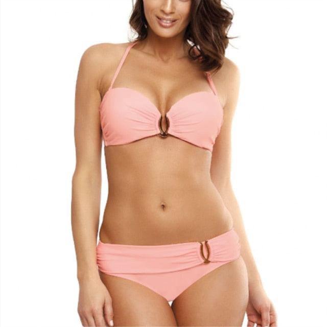 Plus Size Sexy Bikini - Floral Print Bikini Set - Summer Swimsuit Bathing Suit Beachwear -Two Piece - Female Beachwear (4U26)