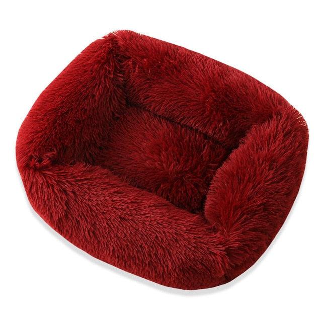 Plush Dog Bed House - Soft Round Dog Winter Pet Cushion Mats For Small Dogs Cats Pet (1U74)