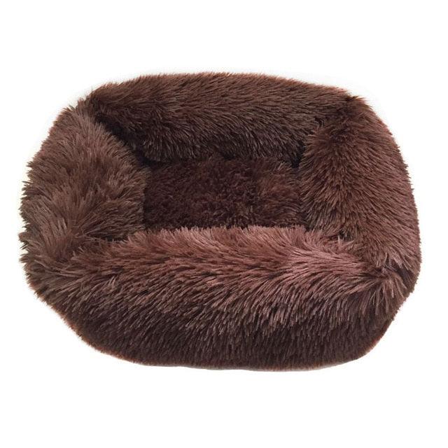 Plush Dog Bed House - Soft Round Dog Winter Pet Cushion Mats For Small Dogs Cats Pet (1U74)