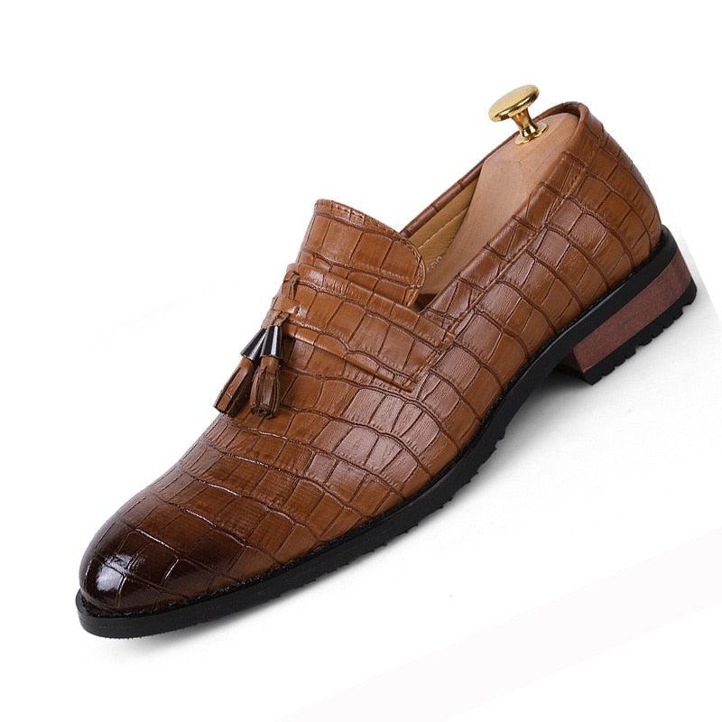 Pointed Toe Formal Shoes - Men's Pu Leather Oxfords Spring Italy Dress Shoes (MSF3)(MSC1)