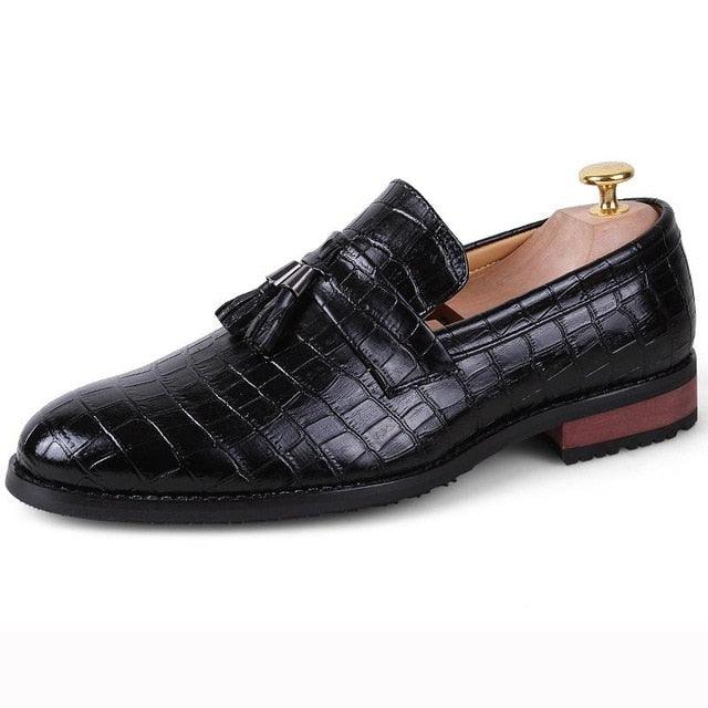 Pointed Toe Formal Shoes - Men's Pu Leather Oxfords Spring Italy Dress Shoes (MSF3)(MSC1)