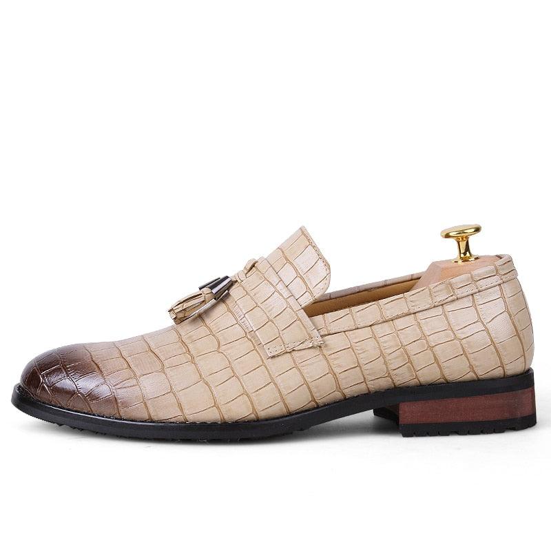 Pointed Toe Formal Shoes - Men's Pu Leather Oxfords Spring Italy Dress Shoes (MSF3)(MSC1)