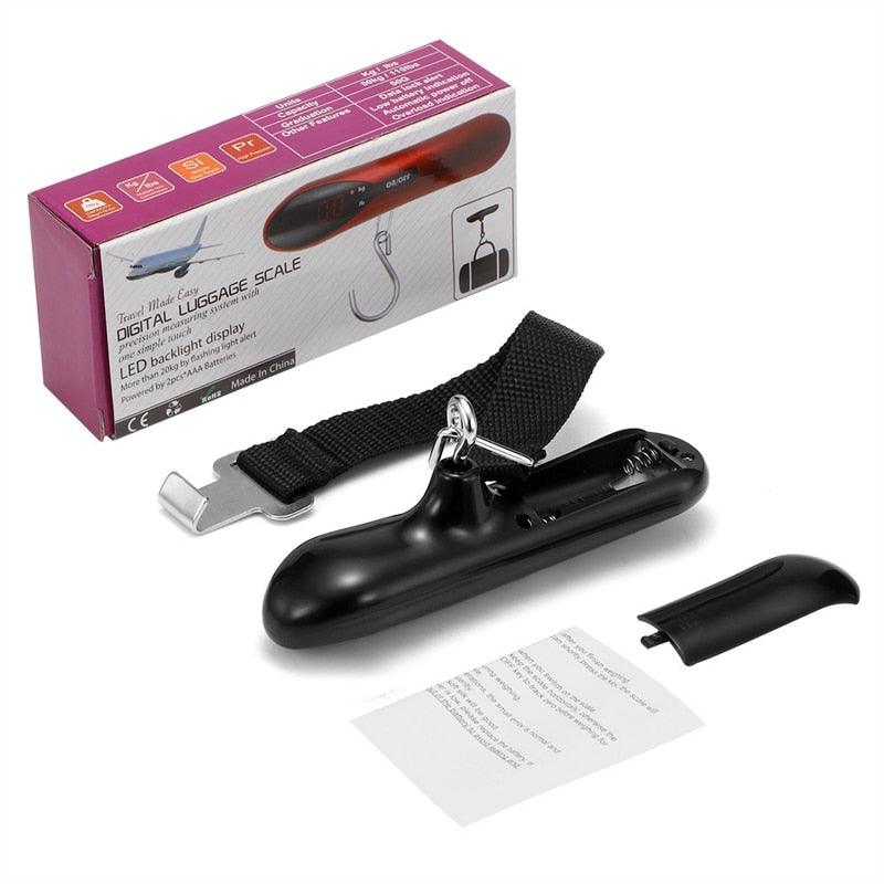 Portable 50kg/110lb Electronic hand held luggage scale - Hanging Scales Weight Balance Travel suitcase (D79)(LT6)