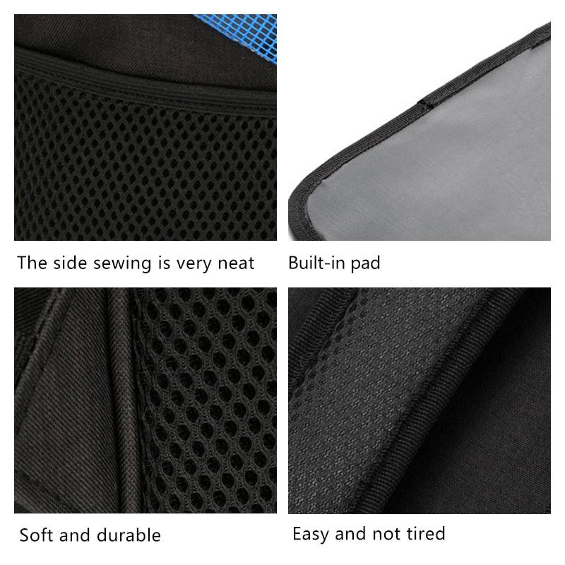 Portable Dog Bag - Breathable Mesh Dog Cat Carrier Outdoor - Travel Zipper Soft Shoulder Bags (2U106)