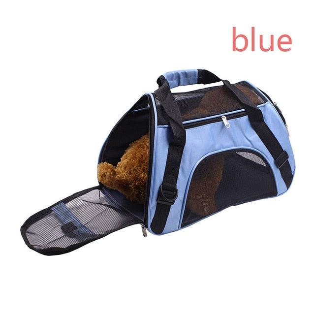 Portable Pet Backpack Messenger Carrier Bags - Cat Dog Carrier Outgoing Travel Breathable Small Pet Handbag (3U106)