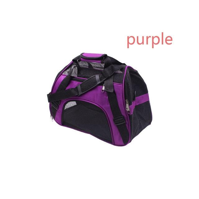 Portable Pet Backpack Messenger Carrier Bags - Cat Dog Carrier Outgoing Travel Breathable Small Pet Handbag (3U106)