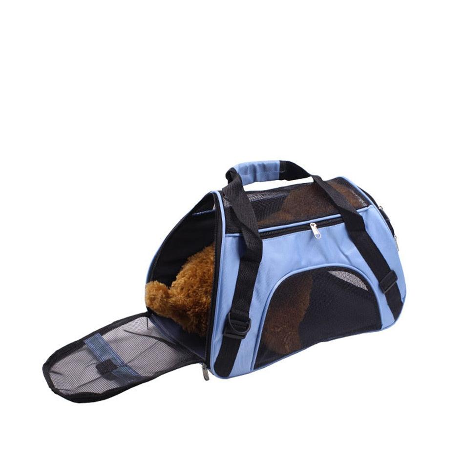 Portable Pet Backpack Messenger Carrier Bags - Cat Dog Carrier Outgoing Travel Breathable Small Pet Handbag (3U106)