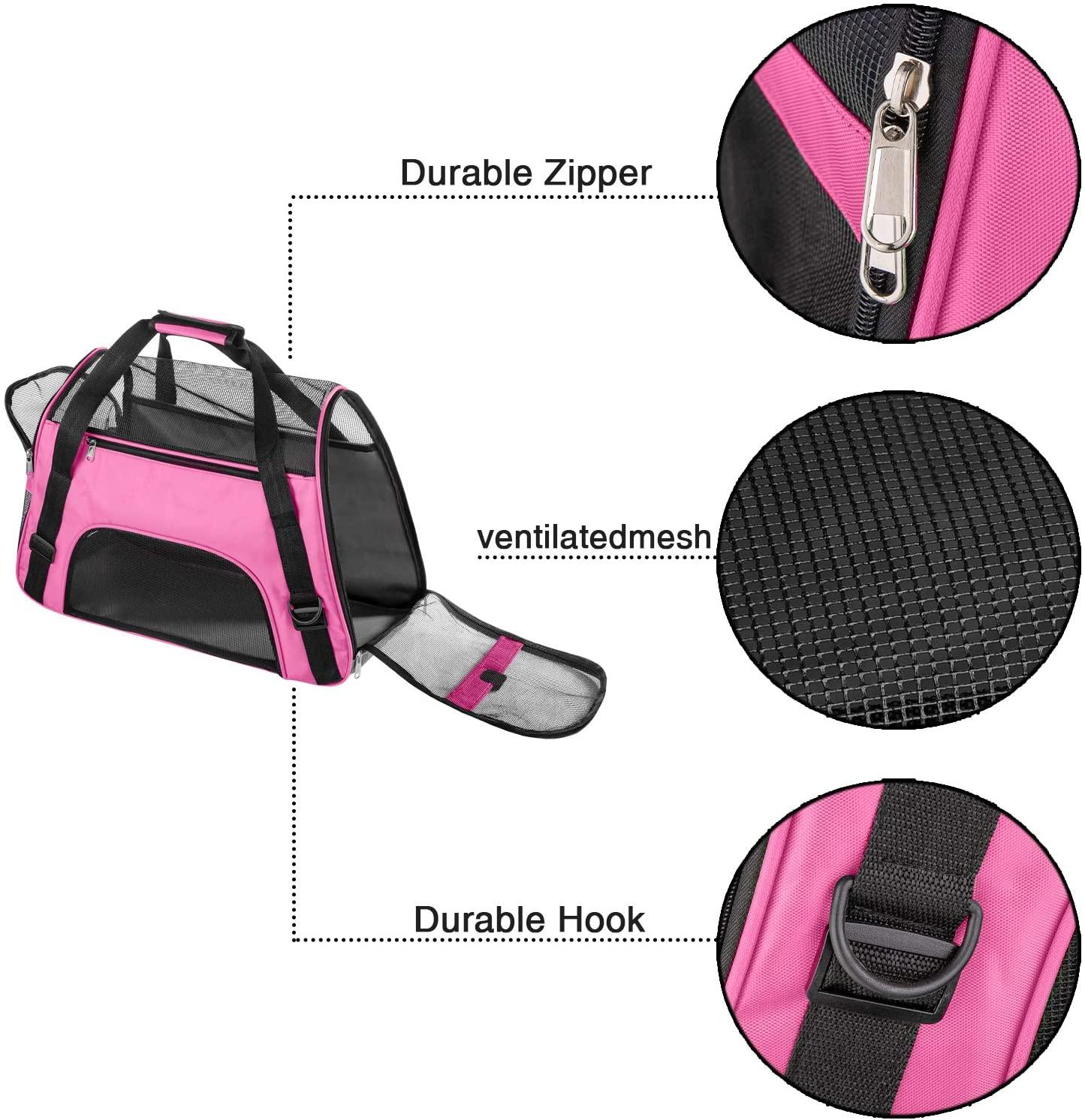Portable Pet Backpack Messenger Carrier Bags - Cat Dog Carrier Outgoing Travel Breathable Small Pet Handbag (3U106)