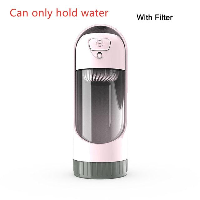 Portable Pet Dog Water Bottle Drinking Bowls - Dog Feeding Water Dispenser Pet Activated Carbon Filter Bowl (6W1)(8W1)(F71)