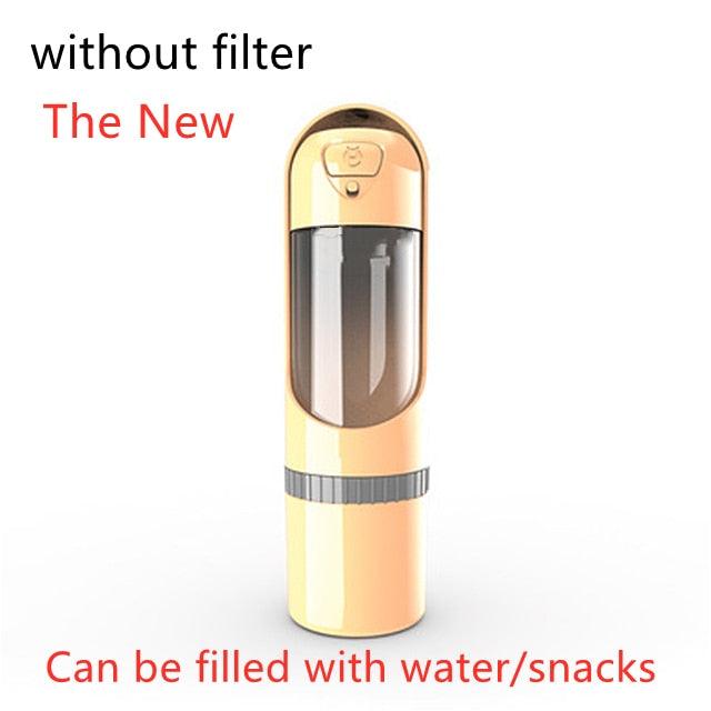 Portable Pet Dog Water Bottle Drinking Bowls - Dog Feeding Water Dispenser Pet Activated Carbon Filter Bowl (6W1)(8W1)(F71)