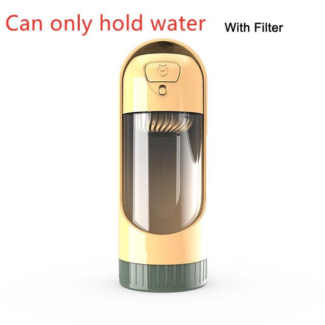 Portable Pet Dog Water Bottle Drinking Bowls - Dog Feeding Water Dispenser Pet Activated Carbon Filter Bowl (6W1)(8W1)(F71)