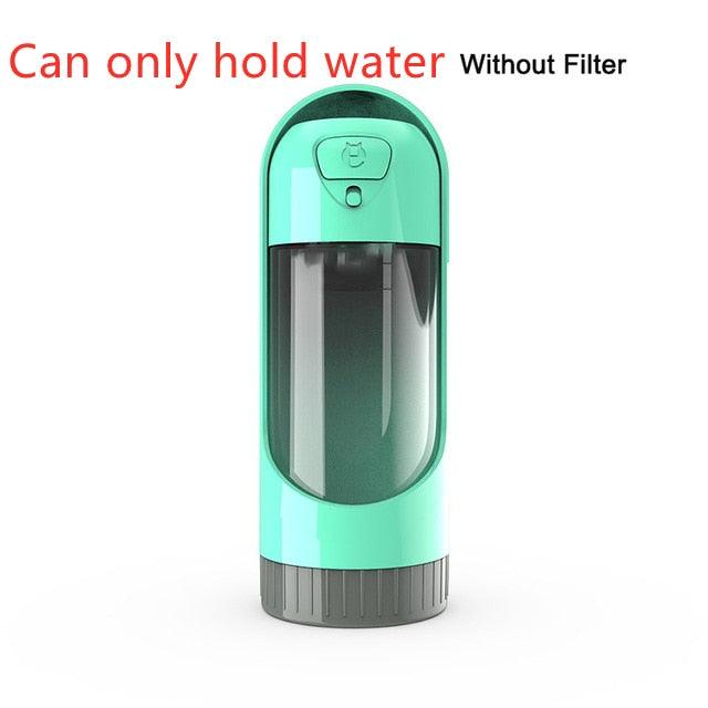 Portable Pet Dog Water Bottle Drinking Bowls - Dog Feeding Water Dispenser Pet Activated Carbon Filter Bowl (6W1)(8W1)(F71)