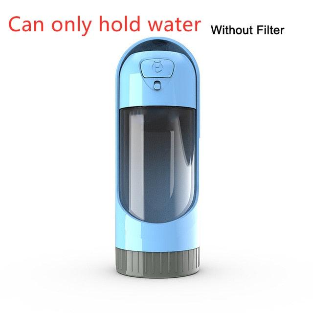 Portable Pet Dog Water Bottle Drinking Bowls - Dog Feeding Water Dispenser Pet Activated Carbon Filter Bowl (6W1)(8W1)(F71)