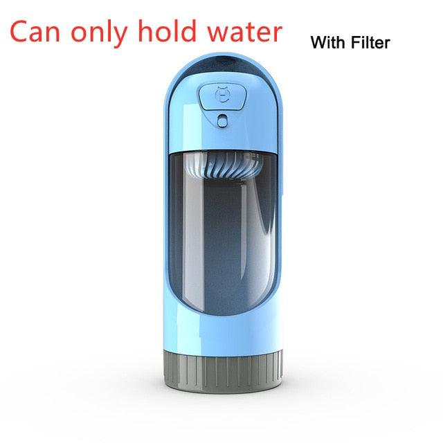 Portable Pet Dog Water Bottle Drinking Bowls - Dog Feeding Water Dispenser Pet Activated Carbon Filter Bowl (6W1)(8W1)(F71)