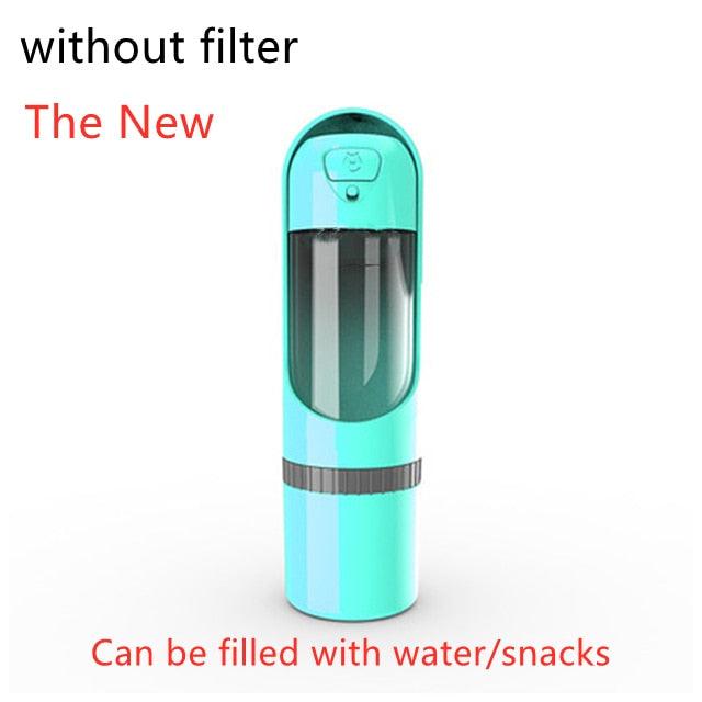 Portable Pet Dog Water Bottle Drinking Bowls - Dog Feeding Water Dispenser Pet Activated Carbon Filter Bowl (6W1)(8W1)(F71)
