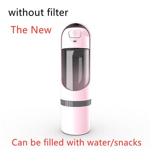 Portable Pet Dog Water Bottle Drinking Bowls - Dog Feeding Water Dispenser Pet Activated Carbon Filter Bowl (6W1)(8W1)(F71)